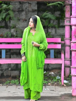 Reyon Plazo Set with Dupatta